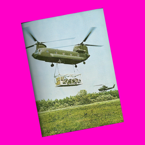 Boeing Chinook Helicopter Postcard
