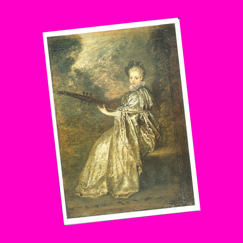 Antoine Watteau - La Finette Postcard