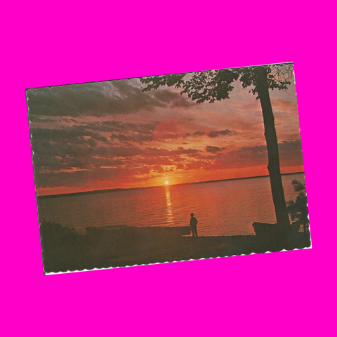 Beach Sunset Postcard