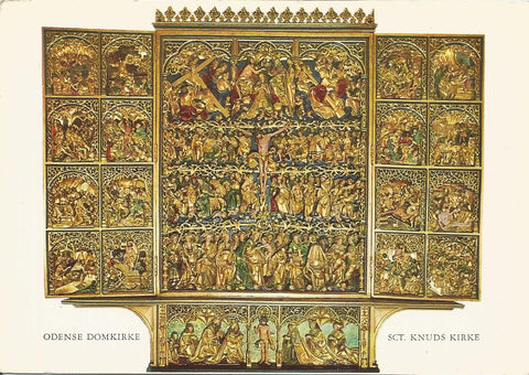 Denmark - Odense - Canute's Cathedral Altar Postcard