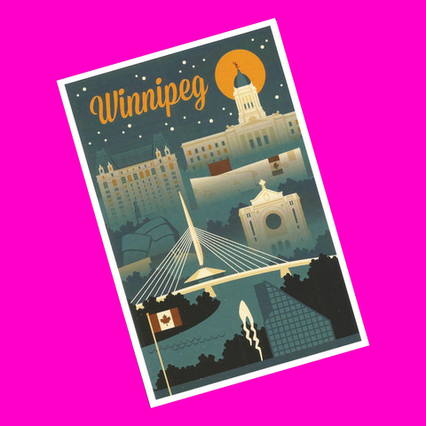Winnipeg - Skyline Postcard
