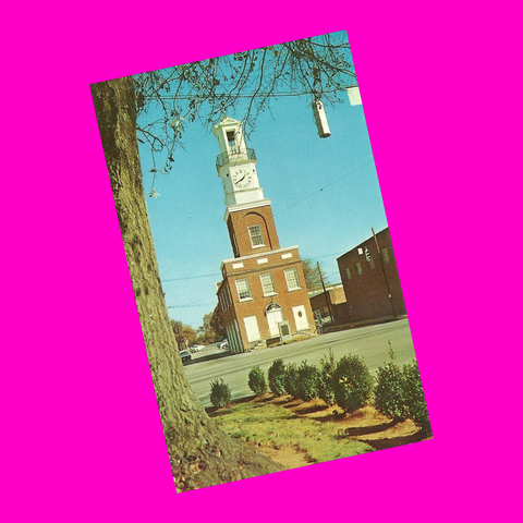 USA - South Carolina - Winnsboro - Clock Tower Postcard