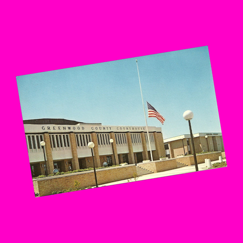 USA - South Carolina - Greenwood - Greenwood County Courthouse Postcard