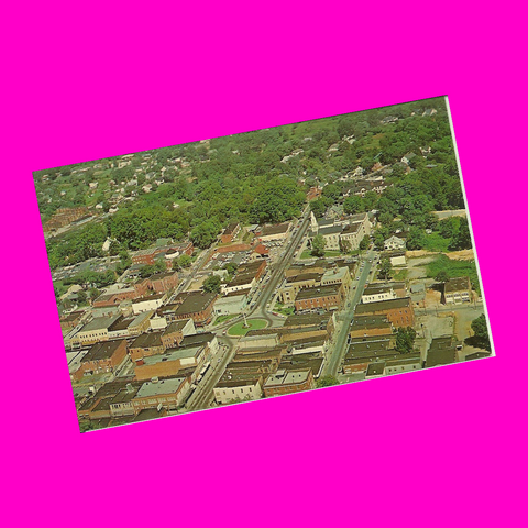 USA - North Carolina - Newton - Aerial View Postcard