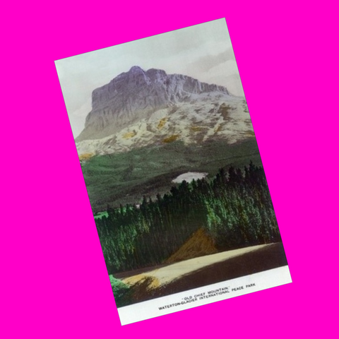 Waterton - Chief Mountain Postcard