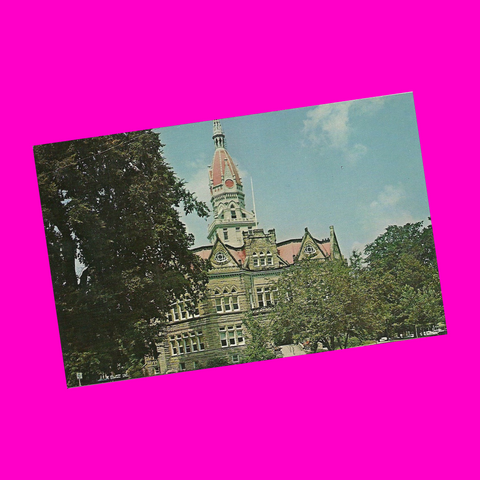 USA - Illinois - Pittsfield - Pike County Courthouse Postcard