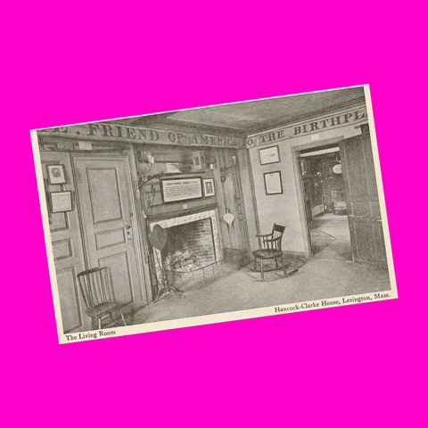 USA - Massachusetts - Lexington - Hancock Clarke House Living Room Postcard