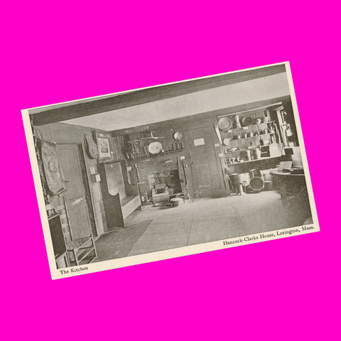 USA - Massachusetts - Lexington - Hancock Clarke House Kitchen Postcard