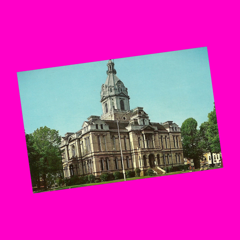 USA - Indiana - Rockville - Parke County Courthouse Postcard
