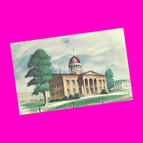 USA - Illinois - Springfield - Old State Capitol Building Postcard