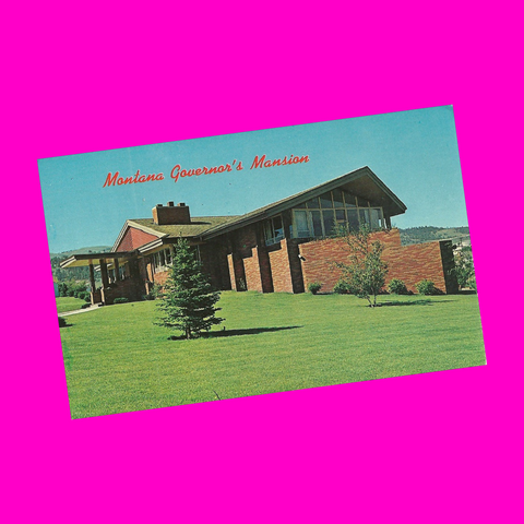 USA - Montana - Helena - Governor's Mansion Postcard