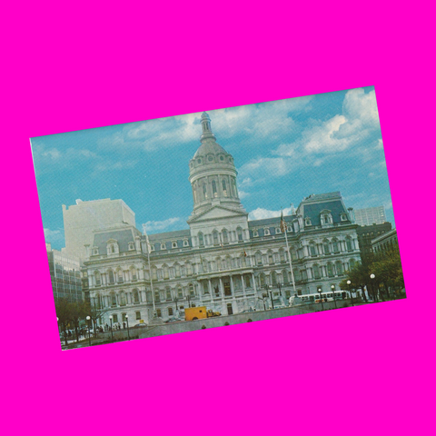 USA - Maryland - Baltimore - City Hall Postcard