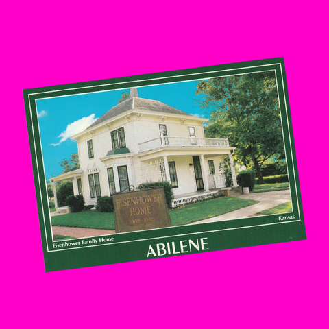 USA - Kansas - Abilene - Eisenhower Home Postcard