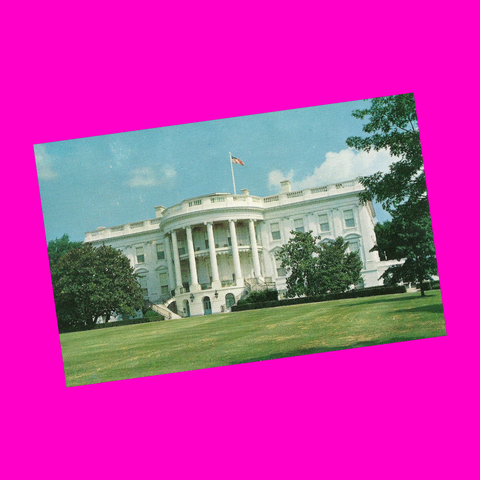 USA - Washington, DC - White House Postcard