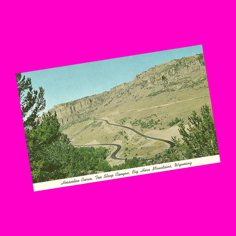 USA - Wyoming - Big Horn Mountains - Ten Sleep Canyon Postcard