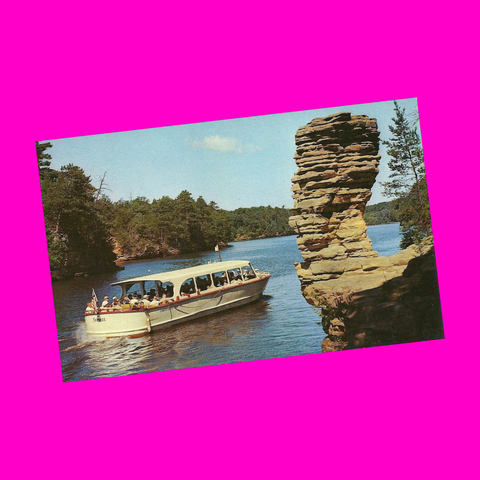USA - Wisconsin - Wisconsin Dells - Chimney Rock Postcard