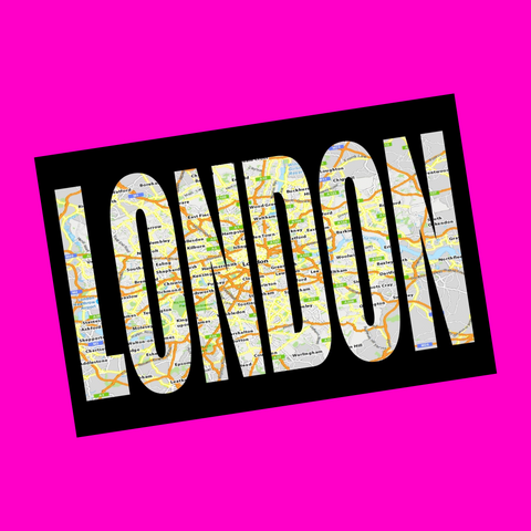 London - City Streets Postcard