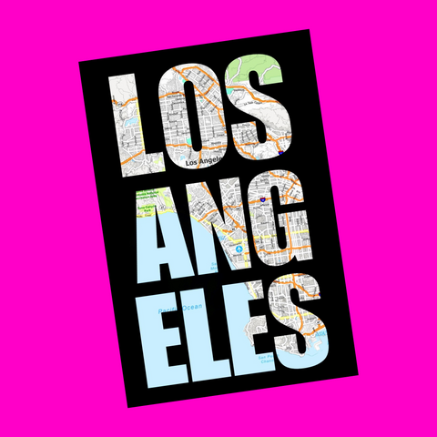 Los Angeles - City Streets Postcard