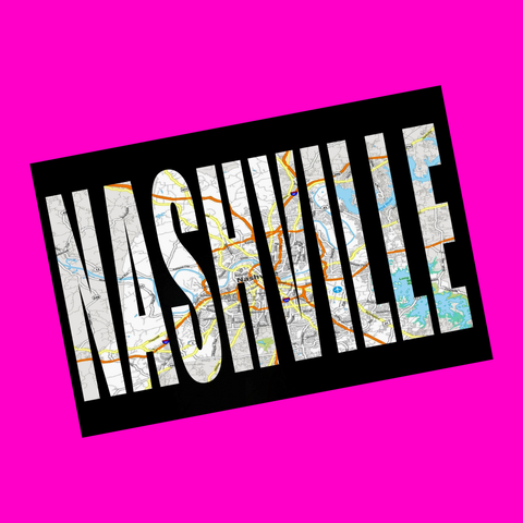 Nashville - City Streets Postcard