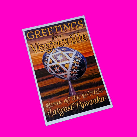 Vegreville - Pysanka Postcard