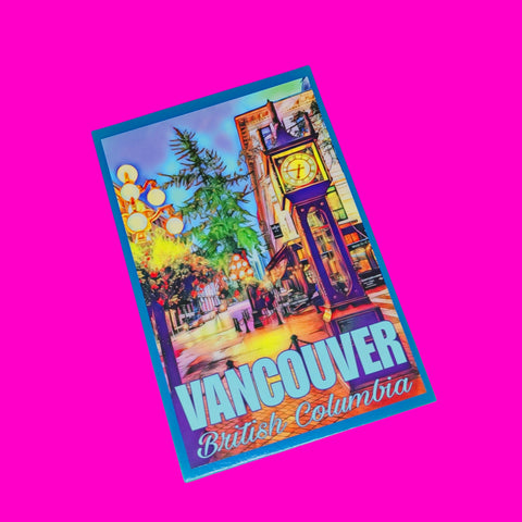 Vancouver - Steam Clock Postcard