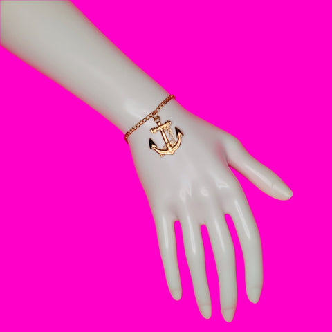Anchor Pendant Bracelet