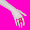 Pink Skull Bling Ring