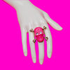 Pink Skull Bling Ring