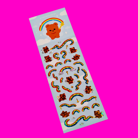 Rainbow Bears Sticker Sheet