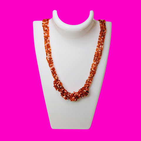 Orange Glass Necklace