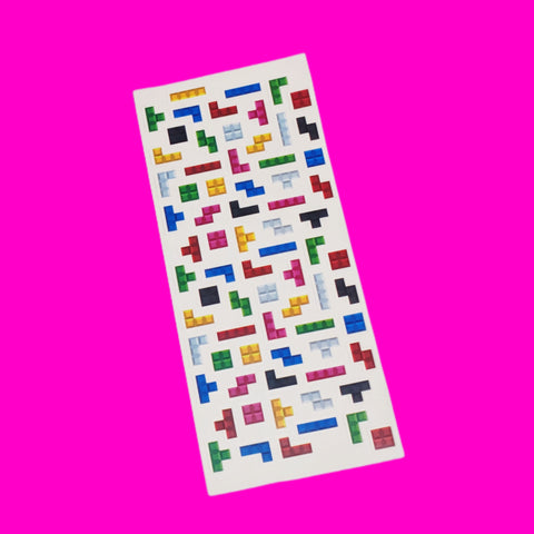 Tetris Sticker Sheet