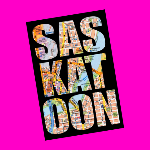 Saskatoon - City Streets Postcard