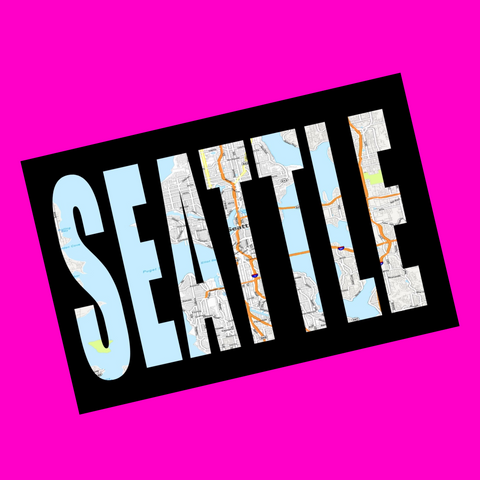 Seattle - City Streets Postcard