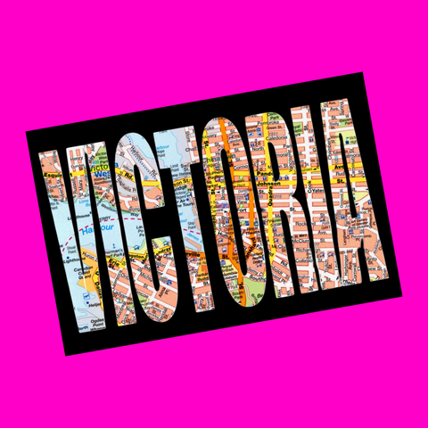 Victoria - City Streets Postcard