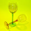 Etched Wine Glasses - Set of Two