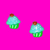 Cupcake Earrings - More Colours!