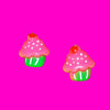 Cupcake Earrings - More Colours!