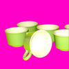 Apple Green Coffee Cups - Set of Six