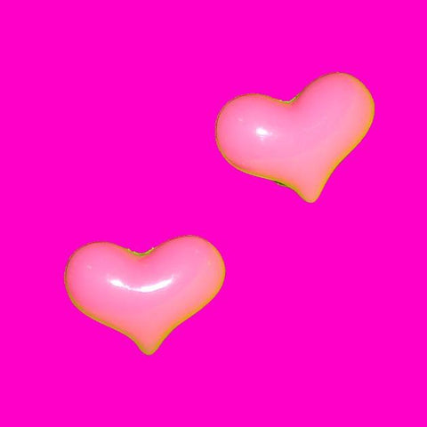 Bubble Heart Post Earrings - More Colours!