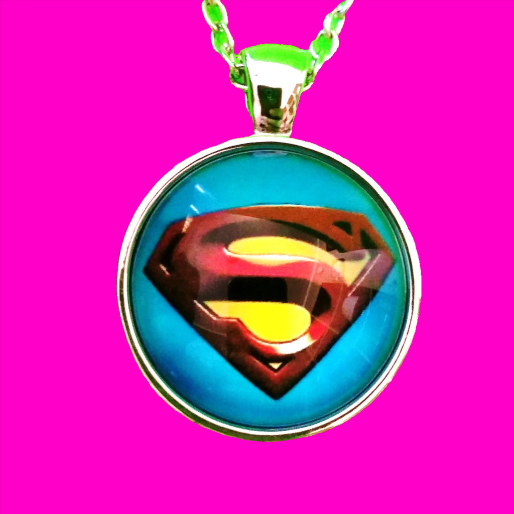 Superman Logo Necklace More Styles Pink Skull