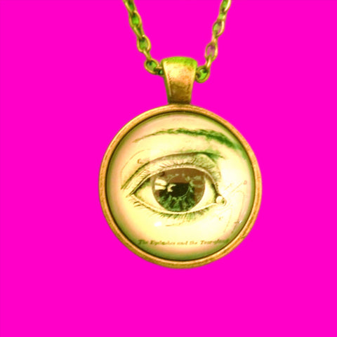 Anatomical Eye Pendant Necklace