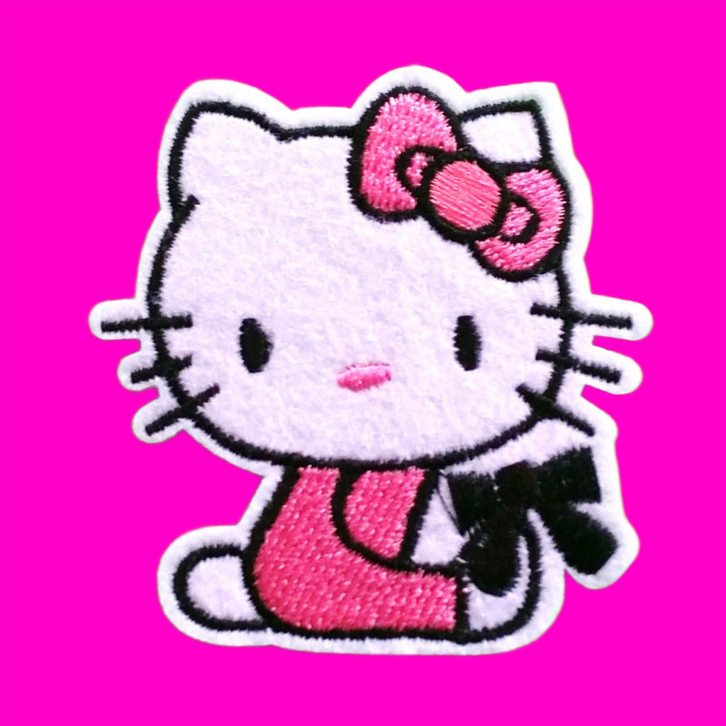 Hello Kitty Pink House With Bow Iron On Embroidered Patch