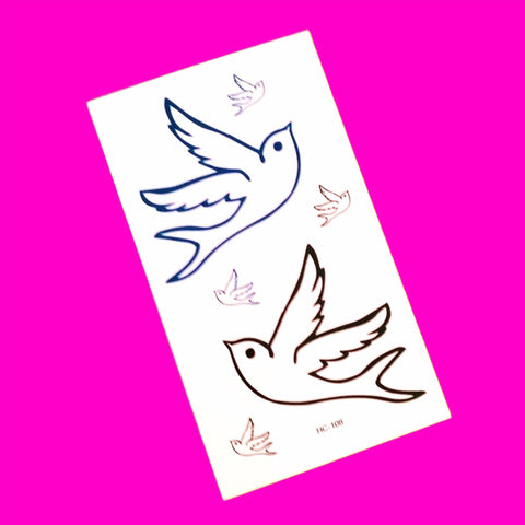 Swallow Temporary Tattoo