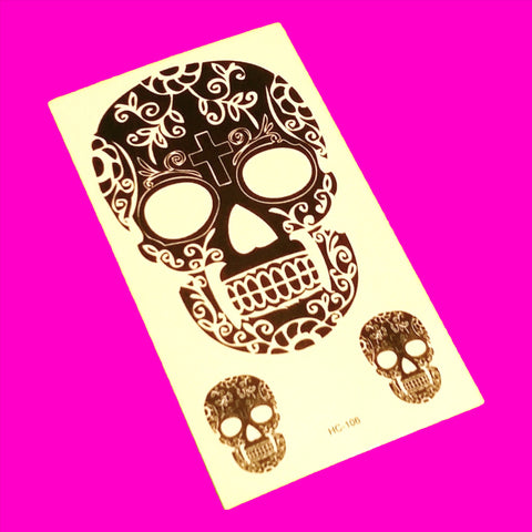 Sugar Skull Temporary Tattoo