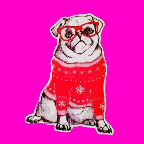 Sally Jesse Raphaepug Sticker