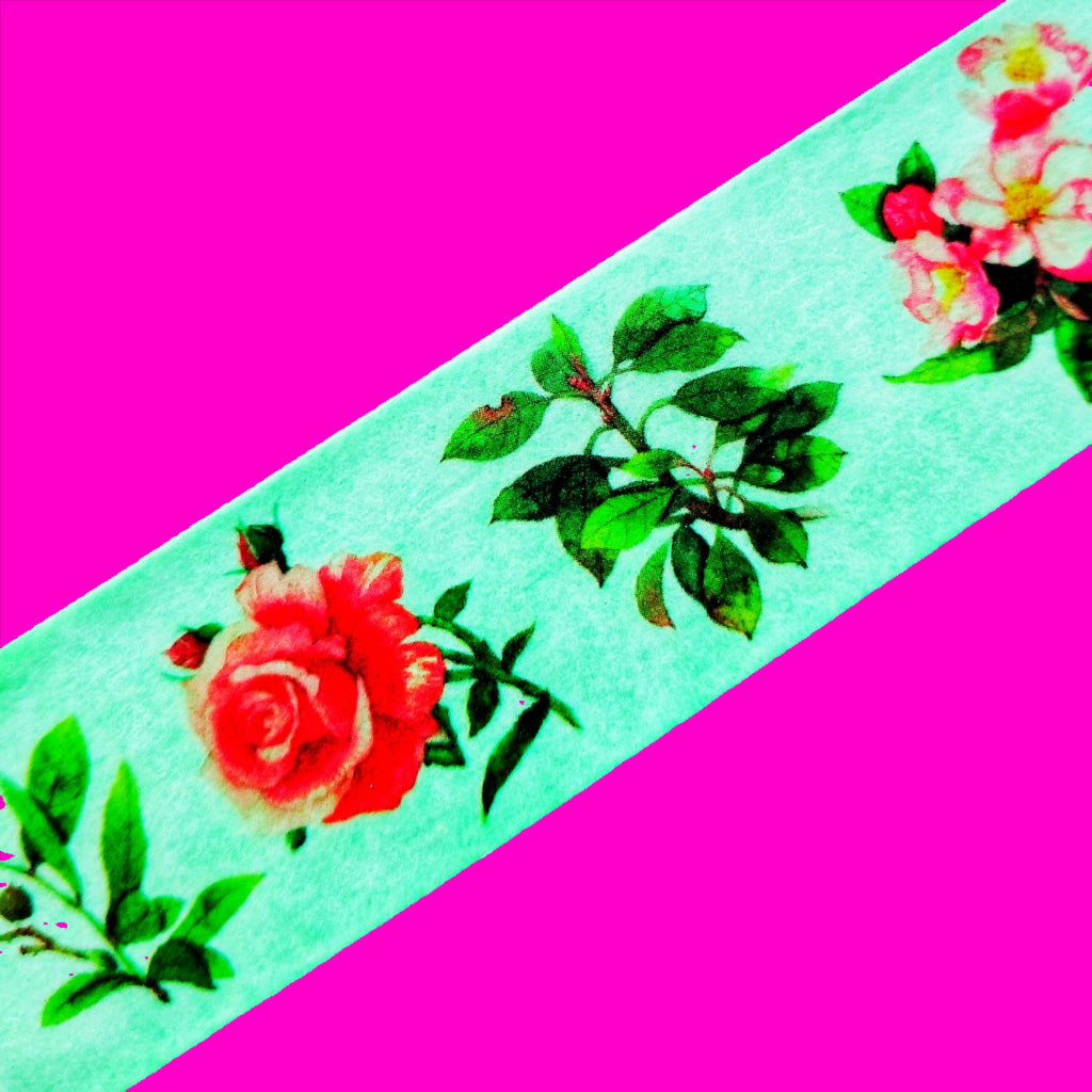 Roses Wide Washi Tape