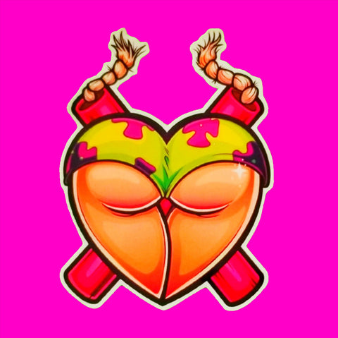 Booty Love Sticker