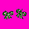 Rhinestone Bow Earrings - More Colours!