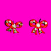 Rhinestone Bow Earrings - More Colours!