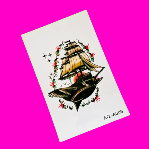 Sail the Sky Temporary Tattoo